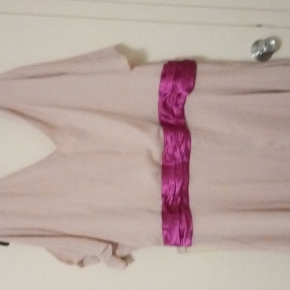 *CLEARANCE Special Occasion Cocktail Dusty Rose Pink Chiffon Dress Plus 30W - Picture 8 of 9